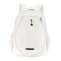 Ioensy - Mochila De Tenis Bolsa De Tenis Soporte De Raqueta Para Accesorios De Pelotas De Raqueta De Tenis Blanco