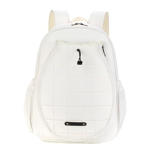 Ioensy - Mochila De Tenis Bolsa De Tenis Soporte De Raqueta Para Accesorios De Pelotas De Raqueta De Tenis Blanco