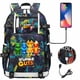 thumbnail image 1 of Stumble Guys Backpack Teenager Students School Bag USB Charging Port Laptop Bag Cartoon Nylon Rucksack Boys Bookbag Mochila, 1 of 3
