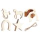 thumbnail image 4 of 36 Piezas De Madera De Caballo Sin Terminar, Rebanadas De Madera En Blanco, Manualidades, Decoración Del Hogar, 4 of 4