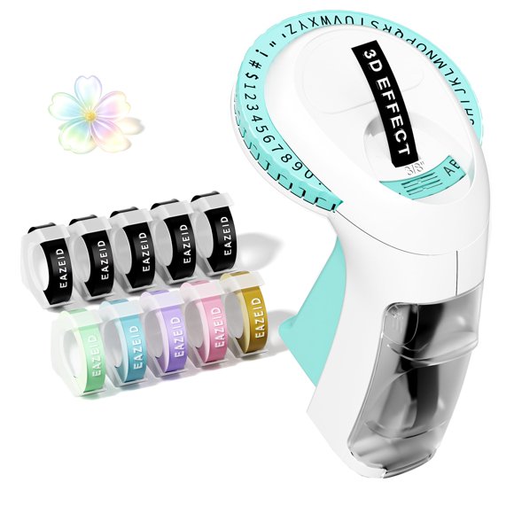 Etiquetadora EazeID Kit de Relieve 9 mm – 10 Cintas