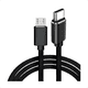 thumbnail image 1 of Cable trenzado reforzado USB c a micro USB 3 metros Negro, 1 of 3