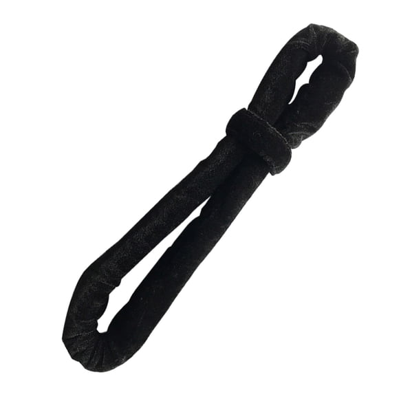Aro de lira con correa aérea, banda de terciopelo, dispositivo de entrenamiento de fuerza para acrobacias. Negro