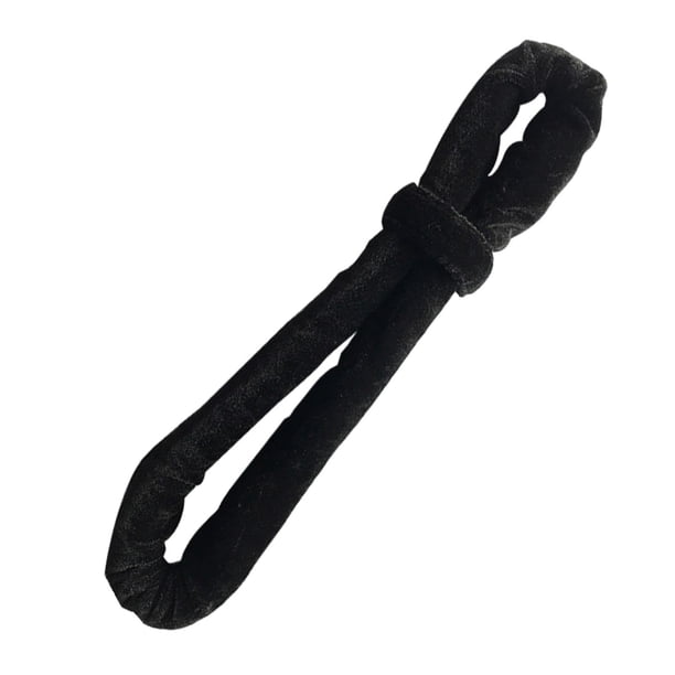 Aro de lira con correa aérea, banda de terciopelo, dispositivo de entrenamiento de fuerza para acrobacias. Negro