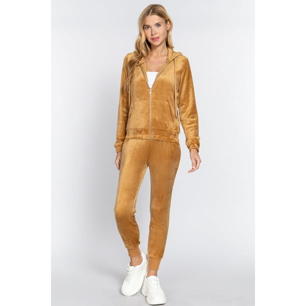 Conjunto De Chaqueta De Piel Sintética Y Pantalón Jogger