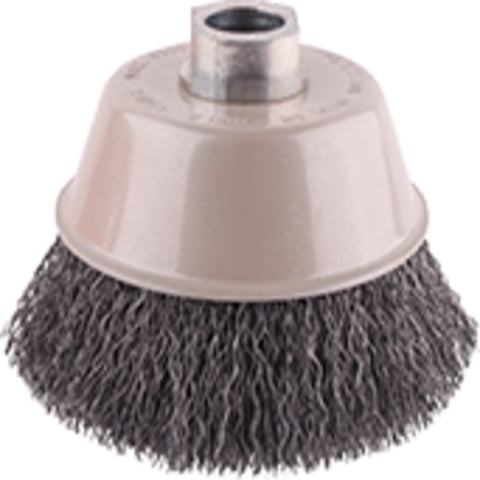 Grata Copa Cónica Acero Ondulado 4'' - Calibre De 0,35 Mm - Toma M14 - Hela