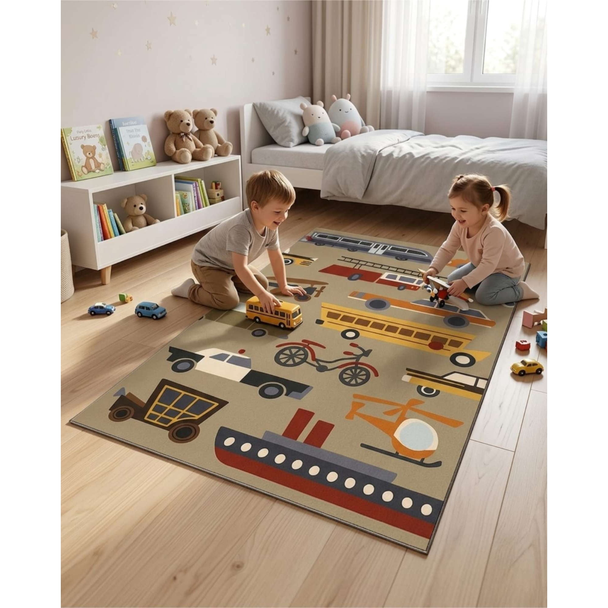 Mylhogar - Tapete De Juegos Infantil Antideslizante De 120x180cm
