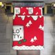 thumbnail image 1 of Merry Christmas Hello Kitty 3 Pieces Duvet Cover Set Full Size Super Soft Fade Resistant Microfiber, 1 of 4