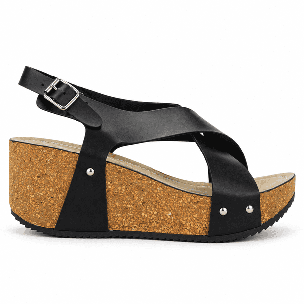 Sandalia Negro Mujer Casual Chalada Como