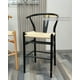 thumbnail image 3 of Taburete Wish Madera 65 Cm Negro Asiento Natural, 3 of 3