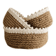thumbnail image 1 of Set 3 Cesta Tejidas Belug Yute Y Algodón Marrón, 1 of 4