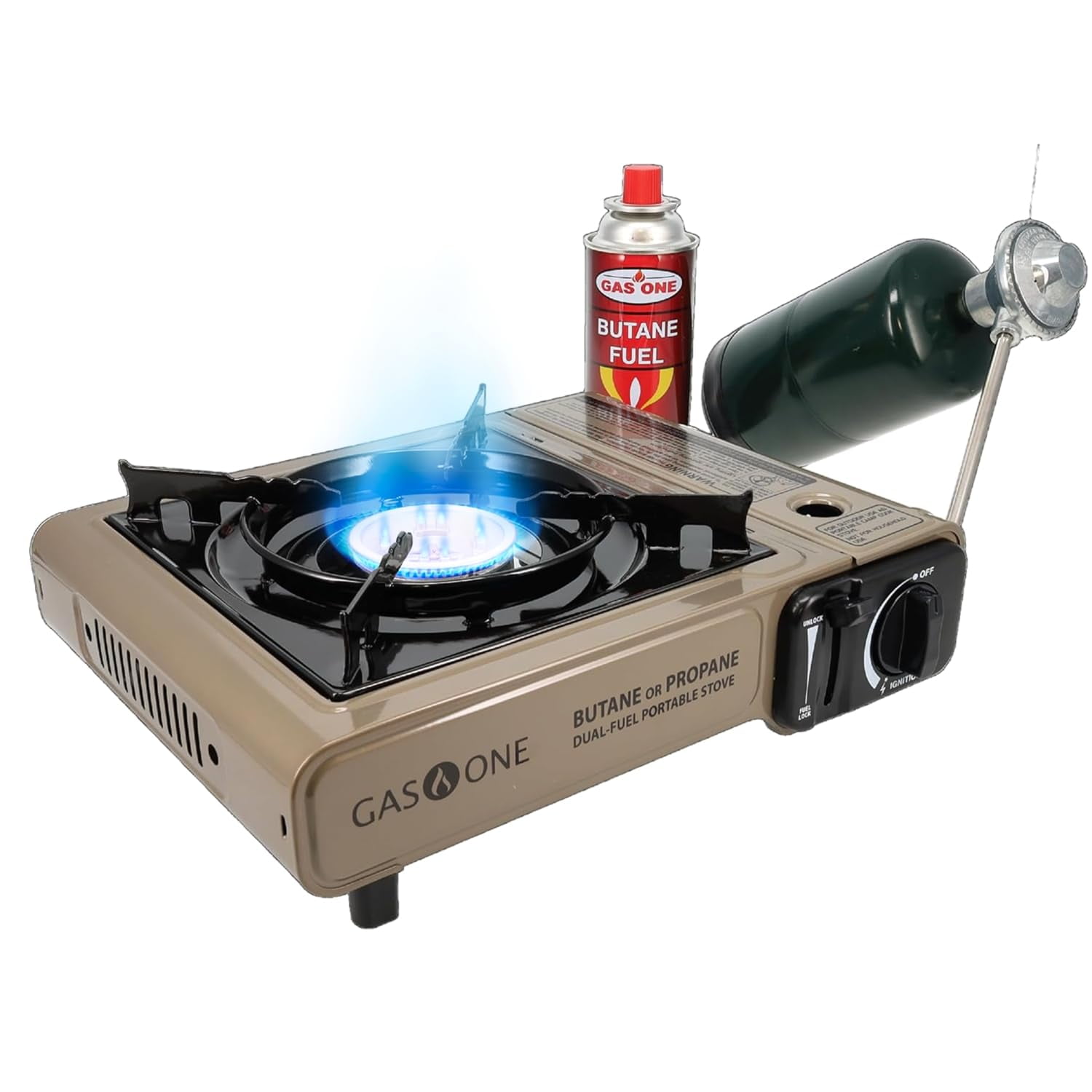 Stove Gas One Gs-3400p, Propano/butano, Portátil De Doble Combustible