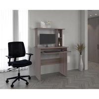 Tuhome - Escritorio Recto Dolan 124,7X80X42,0 Cm Avellana