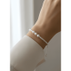 thumbnail image 2 of Pulsera plata 925 perlas con 3 perlas de rio regalo mujer, 2 of 3