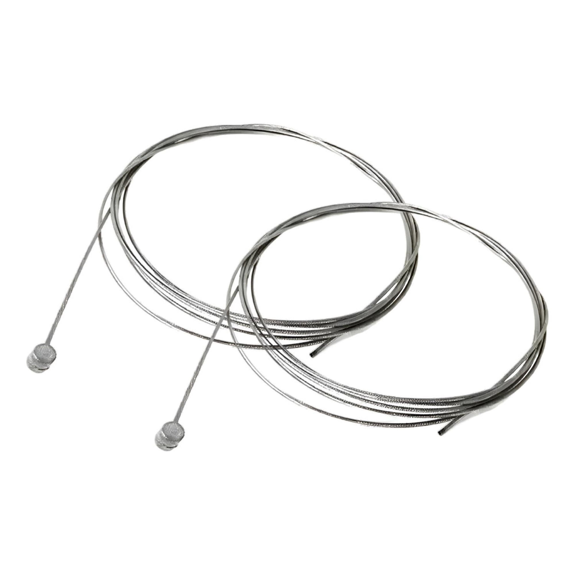 2 Cables Freno Trasero Shimano Acero 2050mm Bicicleta Mtb