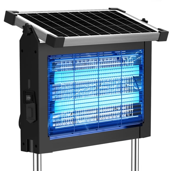 Zapper solar para insectos Zechuan 4500 V, resistente al agua, con cable de 3 m
