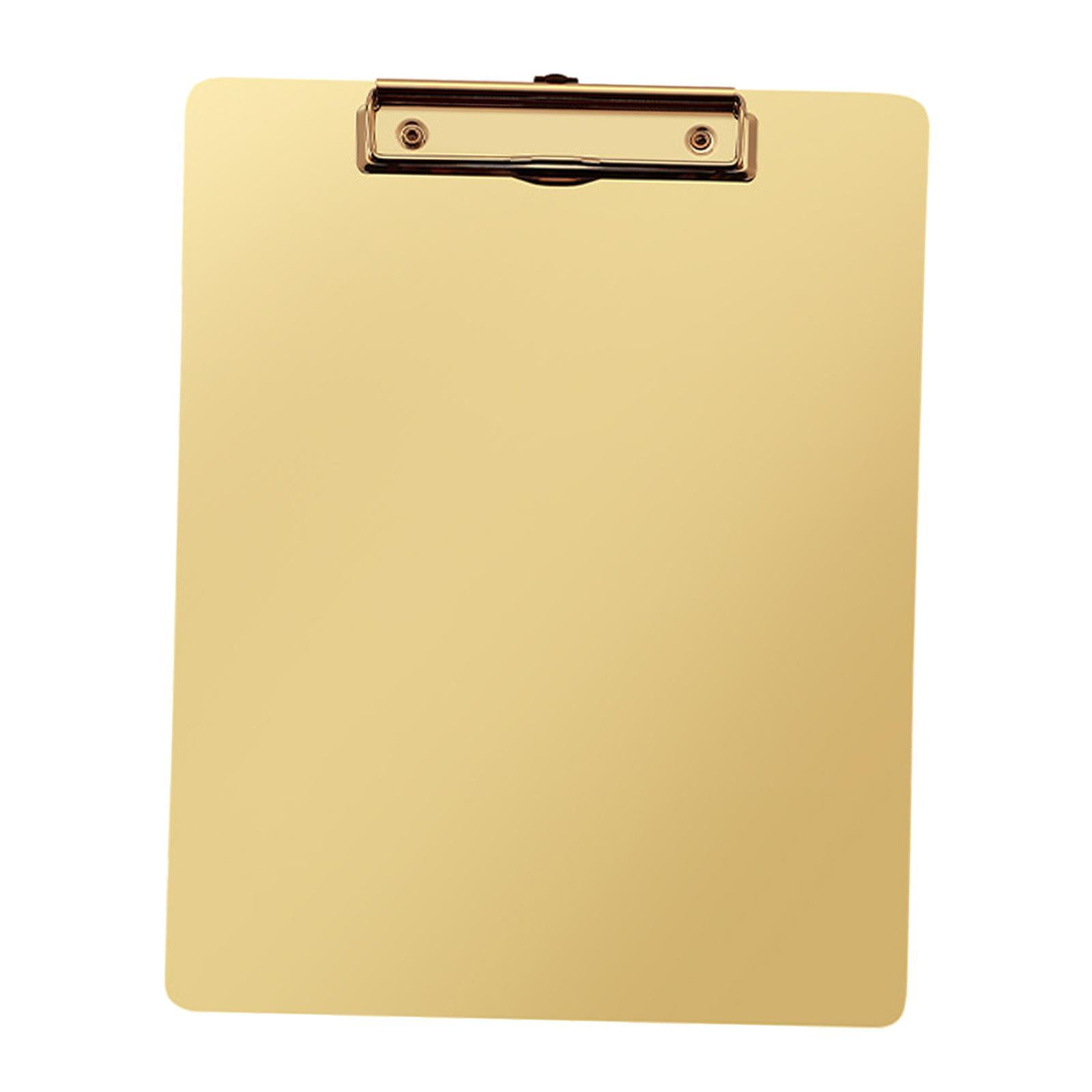 Ioensy - Portapapeles A4 Carpeta De Archivos Esmerilada A Prueba De Herrumbre Para Notas Papeles Escolares Papel De Prueba