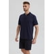 thumbnail image 2 of Polera Hombre Con Cierre Azul Marino, 2 of 4