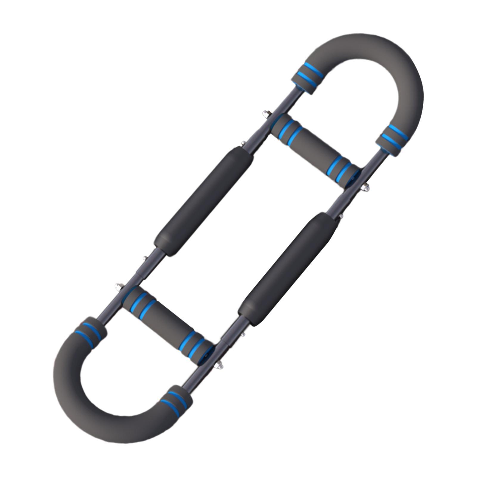 Ioensy - Entrenador De Brazos Ajustable Para Gimnasio, Fortalecedor De Brazos Para Tríceps, Muslos Y Bíceps, Color Azul Claro
