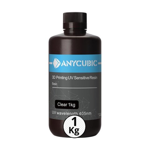 Anycubic - Resina 3D Transparente Para Impresoras 3D 1000G |