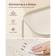 thumbnail image 4 of Mesa auxiliar VASAGLE de 2 niveles con detalles exteriores de metal blanco crema, 4 of 6