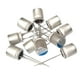 thumbnail image 3 of Condensador electrolítico de aluminio 10x, 16V 1000uf Práctico alto rendimiento para equipos industriales, bricolaje, computadoras de conmutación TV, 3 of 5