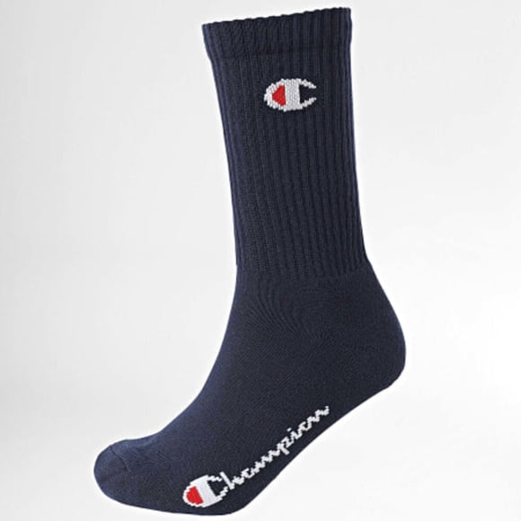 Calcetines Medias Champion 3 Pares Crew 3p Navy