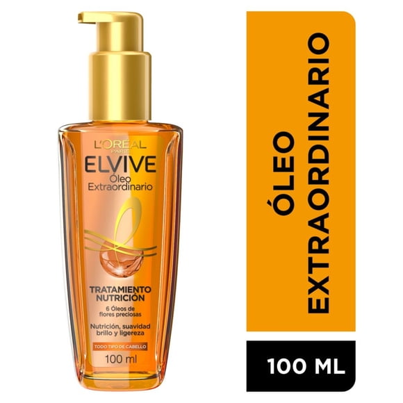 Tratamiento Capilar Elvive en Aceite Óleo Extraordinario Frasco, 100 ml