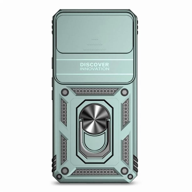 Funda Resistente Anillo Soporte Google Pixel 8 Privacidad Cámara Montaje Magnético Verde