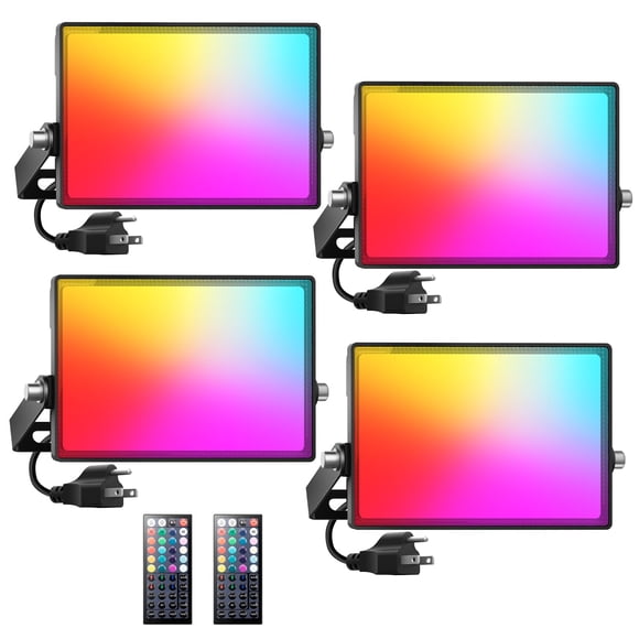 Foco LED Onforu, 30 W, RGBW, que cambia de color, paquete de 4 unidades