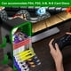 thumbnail image 4 of 15.8 In Game Storage Tower Compatible With PS5/ Xbox Series S & X/ Switch, Universal Video Game Disc Organizer 18 In 1 With 4 Controller Brackets, Game Disk Box Bracket-Negro/Verde, 4 of 9