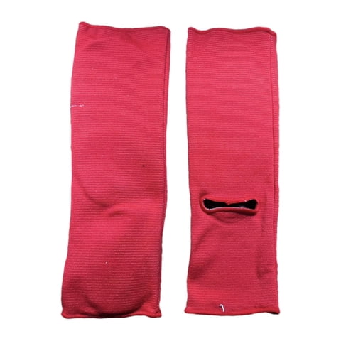 Ioensy - 1 Par Shin Instep Guards Mma Supplies Protección De Entrenamiento Protector Elástico Rojo Y M