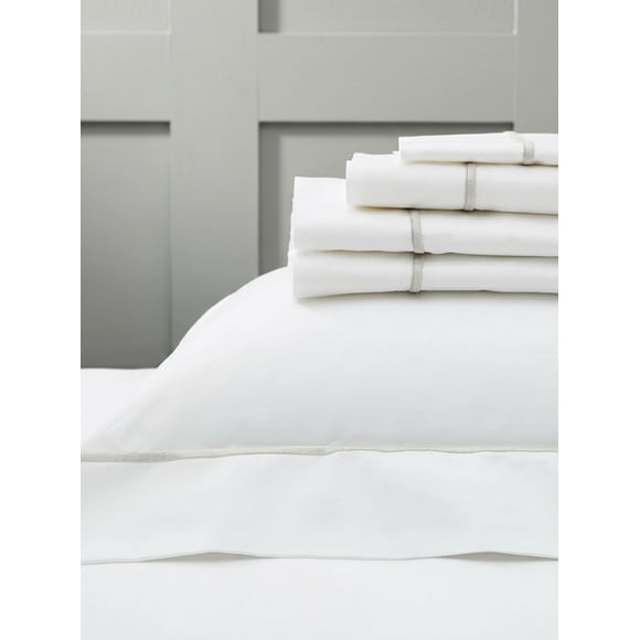 Juego Sábanas Hotel Encimeras Genevra 1,5 Plazas Algodón Premium Ultra Suave de 400 Hilos