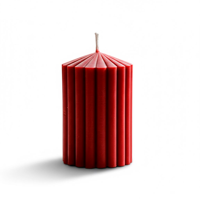 Wakeshome - Vela De Cera De Soja Perfumada Aroma Bosque Roja Cilíndrica