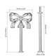 thumbnail image 2 of Uxcell 4 Juego de Accesorios para Soporte de Pastel de 2 Niveles con Lazo Plateado, 2 of 5