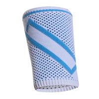 Magideal - Muñequera Para El Sudor, Muñequera Atlética, Muñequeras Suaves, Muñequera Deportiva Para Mujer, Muñequera Para El Sudor Para Fútbol, Entrenamiento, Blanco Azul