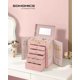 thumbnail image 2 of Caja de Joyas SONGMICS de 6 Niveles con Cerradura y Espejo Rosa, 2 of 6