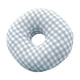 thumbnail image 1 of Almohada Para Piercing De Oreja En Forma De O Con Un Agujero Suave Para Personas Que Duermen De Lado Relajación Azul A Cuadros, 1 of 3