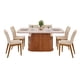 thumbnail image 1 of Juego Comedor Celeste Talia 4 Sillas Café, 1 of 5