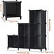 thumbnail image 4 of Organizador de almacenamiento HOMIDEC de 6 cubos con martillo de metal negro, 4 of 9