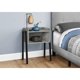 thumbnail image 4 of Mesa auxiliar Monarch Specialties I 3591 de metal laminado gris, 4 of 9