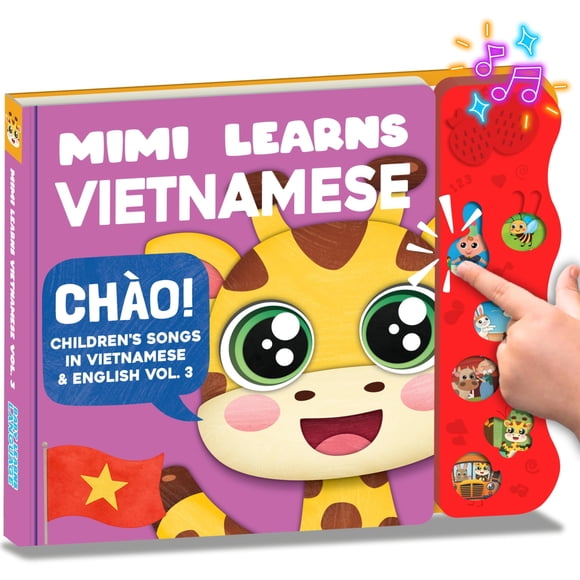 Libro de sonidos Mimi aprende vietnamita Vol. 3 para niños pequeños