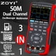 thumbnail image 2 of Osciloscopio portátil ZOYI 3 en 1 para automoción 50 MHz con DMM, 2 of 9
