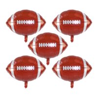 Magideal - 5 Globos De Aluminio Para Decoración De Fiestas, Decoración Única Para El Hogar, Globos De Fiesta Para Niños Y Niñas, Suministros Para Fiestas De Cump Fútbol Americano