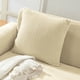 thumbnail image 4 of Funda de almohada cuadrada con cómodas rayas decorativas de grano de maíz y pana suave., 4 of 5