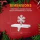 thumbnail image 5 of Soporte de metal para calcetines navideños, plateado, para colgar calcetines de árbol de Navidad, gancho antideslizante para adornos de repisa, ideal para chimeneas navideñas de estilo rústico., 5 of 5
