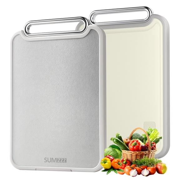 Tabla de cortar Sumzzz de acero inoxidable de doble cara PP 40x28 cm