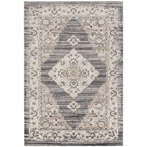 Deco2Day - Alfombra Bergen A - 160 X 230 Cm - Gris / Beige