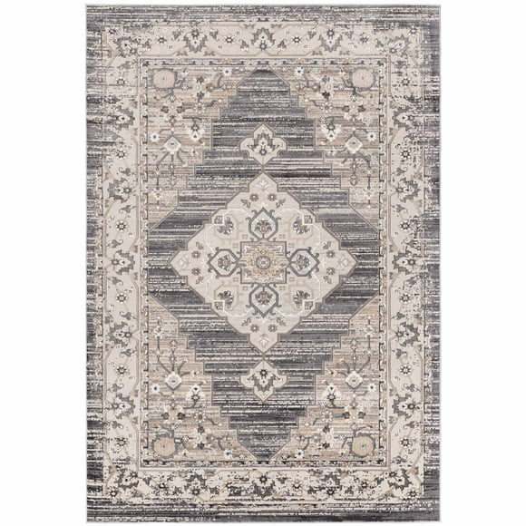 Alfombra Bergen A - 244 x 305 cm - Gris / Beige