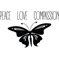 Rienda Libre Graphics - Decomural Butterfly Peace Love Ws-44124